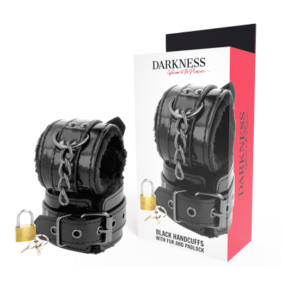 DARKNESS  WRIST RESTRAINTS BLACK - D-221230 - Dona Pimenta