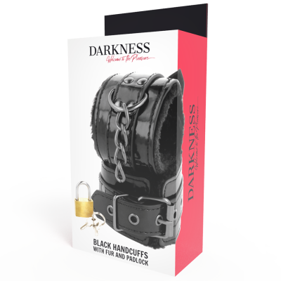 DARKNESS  WRIST RESTRAINTS BLACK - D-221230 - Dona Pimenta