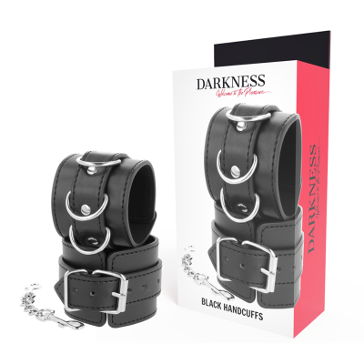 DARKNESS  WRIST RESTRAINTS BLACK - D-221232 - Dona Pimenta