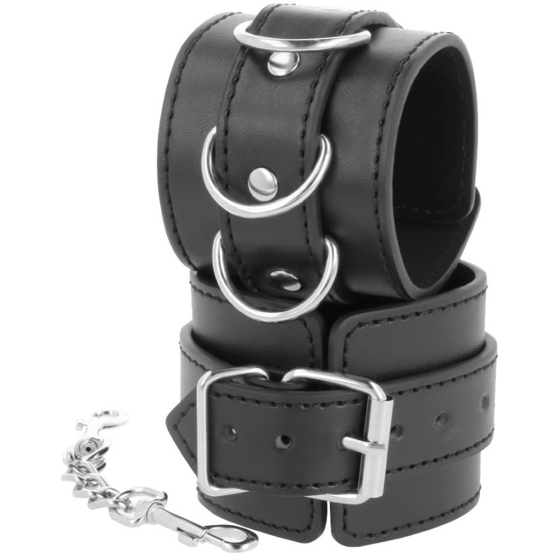 DARKNESS  WRIST RESTRAINTS BLACK - D-221232 - Dona Pimenta