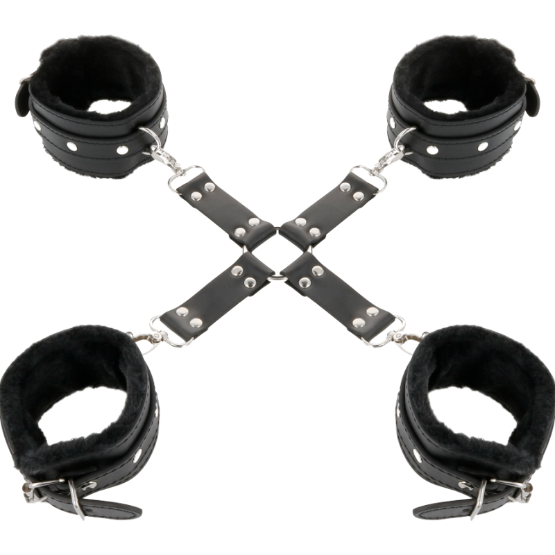 DARKNESS HOGTIE SET BLACK - D-221254 - Dona Pimenta