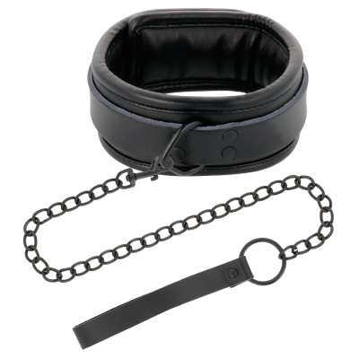 DARKNESS LEATHER AND HANDCUFFS BLACK - D-221255 - Dona Pimenta