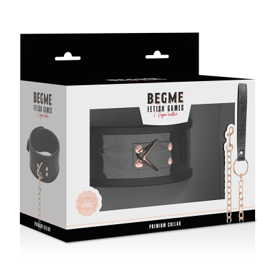 BEGME - BLACK EDITION PREMIUM COLAR DE COURO VEGAN - D-229250 - Dona Pimenta