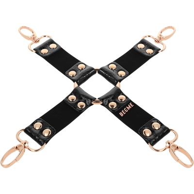 BEGME - BLACK EDITION HOG TIE DE COURO VEGANO - D-229255 - Dona Pimenta