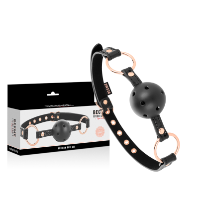 BEGME - BLACK EDITION BOLA GAG VEGAN COURO - D-229256 - Dona Pimenta