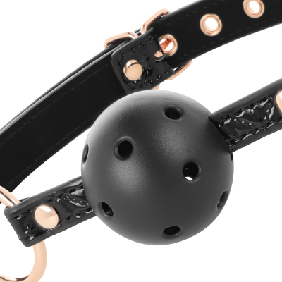 BEGME - BLACK EDITION BOLA GAG VEGAN COURO - D-229256 - Dona Pimenta