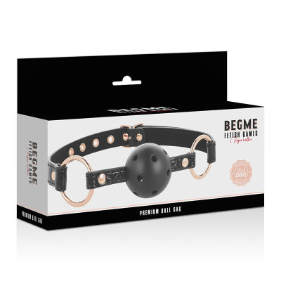 BEGME - BLACK EDITION BOLA GAG VEGAN COURO - D-229256 - Dona Pimenta