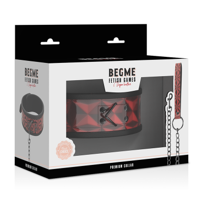 BEGME - RED EDITION PREMIUM COLAR DE COURO VEGAN - D-229260 - Dona Pimenta