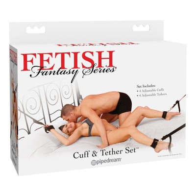 CONJUNTO DE PUNHO E TETHER FETISH FANTASY - PD2151-23 - Dona Pimenta