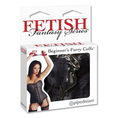 FETISH FANTASY FURRY CUFFS BLACK - PD3800-23 - Dona Pimenta