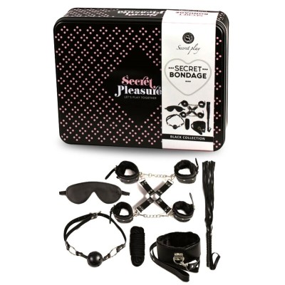 SECRET PLAY BDSM SET 8PCS NEGRO - D-218576 - Dona Pimenta