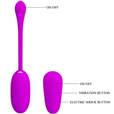 PRETTY LOVE SHOCK FUN HUEVO VIBRADOR Y ELECTROSHOCK - D-220012 - Dona Pimenta