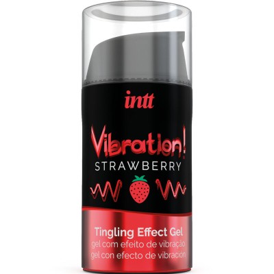 INTT - PODEROSO ESTIMULANTE ÍNTIMO GEL VIBRANTE MORANGO 15ML- D-234900