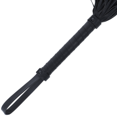 DARKNESS BLACK FLOGGER 42CM COURO - D-221217 - Dona Pimenta