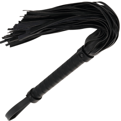 DARKNESS BLACK FLOGGER 42CM COURO - D-221217 - Dona Pimenta