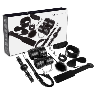 EXPERIÊNCIA BDSM FETISH KIT SÉRIE PRETA - D-221772 - Dona Pimenta