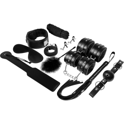 EXPERIÊNCIA BDSM FETISH KIT SÉRIE PRETA - D-221772 - Dona Pimenta