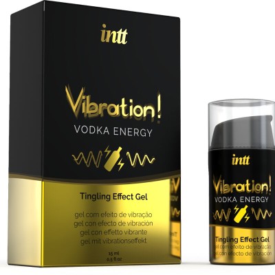 INTT - PODEROSO ESTIMULANTE ÍNTIMO GEL VIBRANTE LÍQUIDO VODCA 15ML - D-234902 - Dona Pimenta