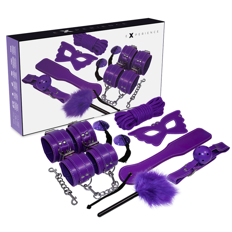 EXPERIÊNCIA BDSM FETISH KIT SÉRIE PURPLE - D-221774 - Dona Pimenta