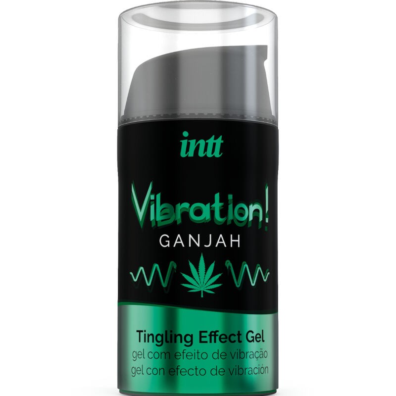 INTT - PODEROSO ESTIMULANTE ÍNTIMO GEL VIBRANTE LÍQUIDO CANNABIS 15ML - D-234903 - Dona Pimenta