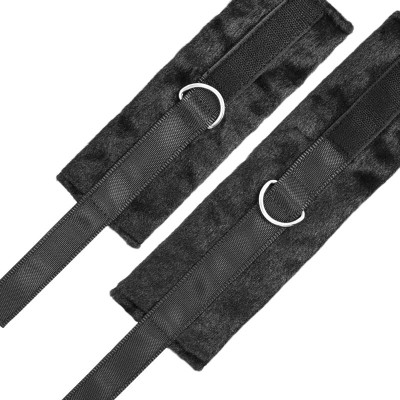 DARKNESS INTERLACE OVER AND UNDER BED RESTRAINT SET - D-226694 - Dona Pimenta