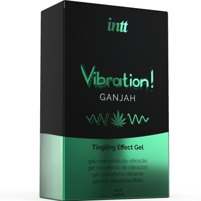 INTT - PODEROSO ESTIMULANTE ÍNTIMO GEL VIBRANTE LÍQUIDO CANNABIS 15ML - D-234903 - Dona Pimenta