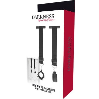 DARKNESS  BONDAGE DOOR CUFFS - D-226697 - Dona Pimenta