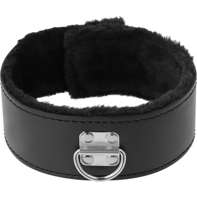 DARKNESS COLLAR WITH LEASH TITANIUM - D-226698 - Dona Pimenta