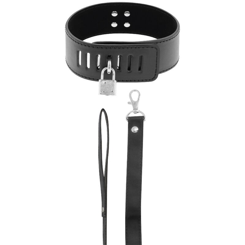 DARK NESS LOCKING POSTURE COLLAR - BLACK - D-226699 - Dona Pimenta