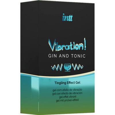 INTT - PODEROSO ESTIMULANTE ÍNTIMO LÍQUIDO VIBRADOR GEL GIN & TÔNICO 15ML - D-234906 - Dona Pimenta