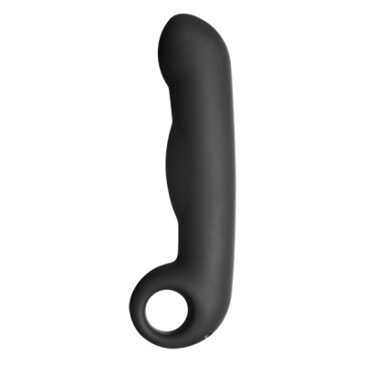 ELECTRASTIM OVID SILICONE NOIR DILDO - D-227110 - Dona Pimenta