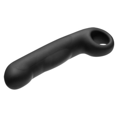 ELECTRASTIM OVID SILICONE NOIR DILDO - D-227110 - Dona Pimenta