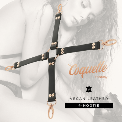 COQUETTE CHIC DESIRE&trade; - FANTASY HOG TIE COURO VEGANO - D-229282 - Dona Pimenta