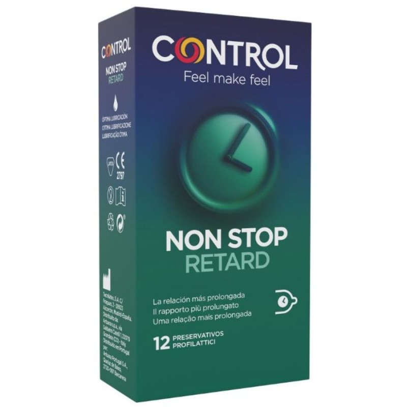 CONTROL NON STOP RETARD CONDOMS 12 UNITS - D-194275 - Dona Pimenta