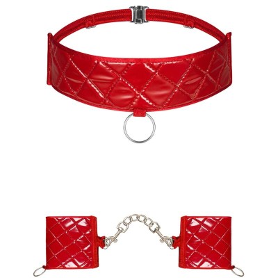 OBSESSIVE - HUNTERIA CUFFS E CHOKER - D-231150 - Dona Pimenta