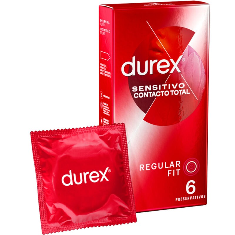 DUREX - CONTATO SENSÍVEL TOTAL 6 UNIDADES - D-194987 - Dona Pimenta