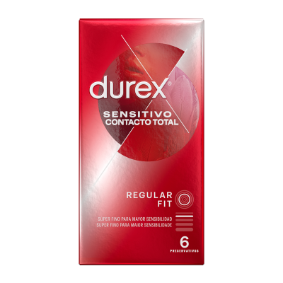 DUREX - CONTATO SENSÍVEL TOTAL 6 UNIDADES - D-194987 - Dona Pimenta