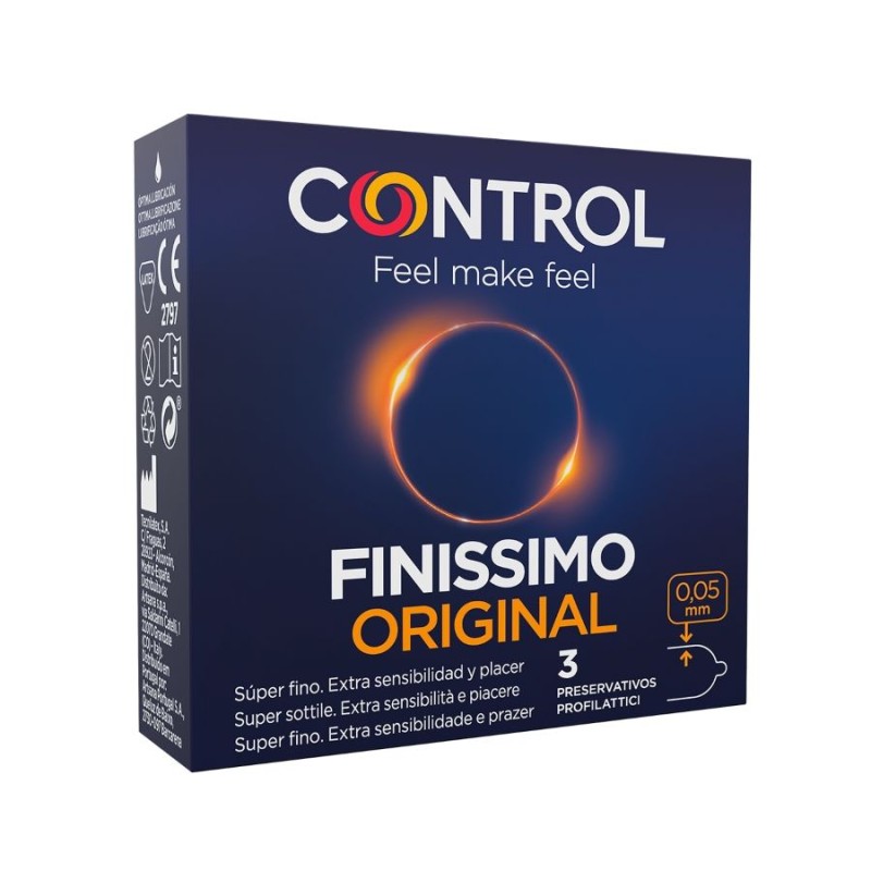 CONTROL FINISSIMO CONDOMS 3 UNITS - D-196004 - Dona Pimenta