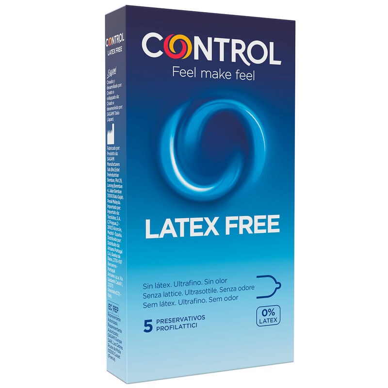 CONTROL FREE SIN LATEX CONDOMS 5 UNITS - D-196564 - Dona Pimenta