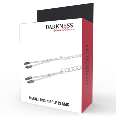 DARKNESS METAL LONG NIPPLE CLAMS - D-221238 - Dona Pimenta