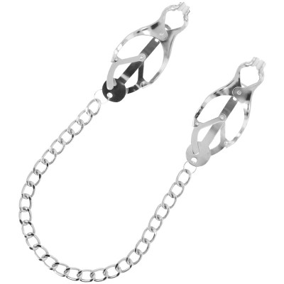 DARKNESS NIPPLE CLAMPS  WITH CHAIN - D-226735 - Dona Pimenta