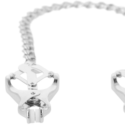 DARKNESS NIPPLE CLAMPS  WITH CHAIN - D-226735 - Dona Pimenta