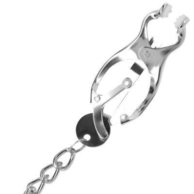 DARKNESS NIPPLE CLAMPS  WITH CHAIN - D-226735 - Dona Pimenta