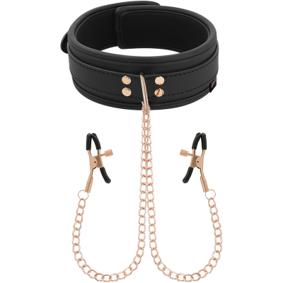 COQUETTE CHIC DESIRE&trade; - COLAR FANTASY NIPPLE CLAMP COM FORRO DE NEOPRENE - D-229278 - Dona Pimenta