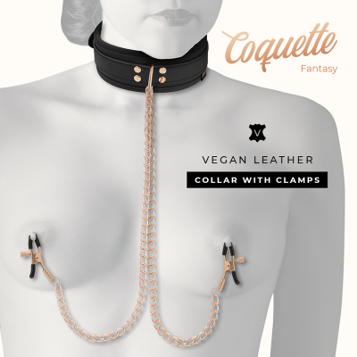 COQUETTE CHIC DESIRE&trade; - COLAR FANTASY NIPPLE CLAMP COM FORRO DE NEOPRENE - D-229278 - Dona Pimenta