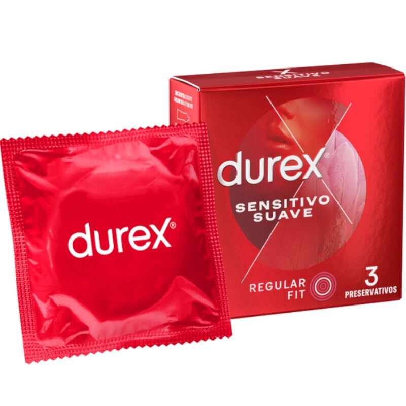 DUREX - SUAVE E SENSÍVEL 3 UNIDADES - D-202790 - Dona Pimenta