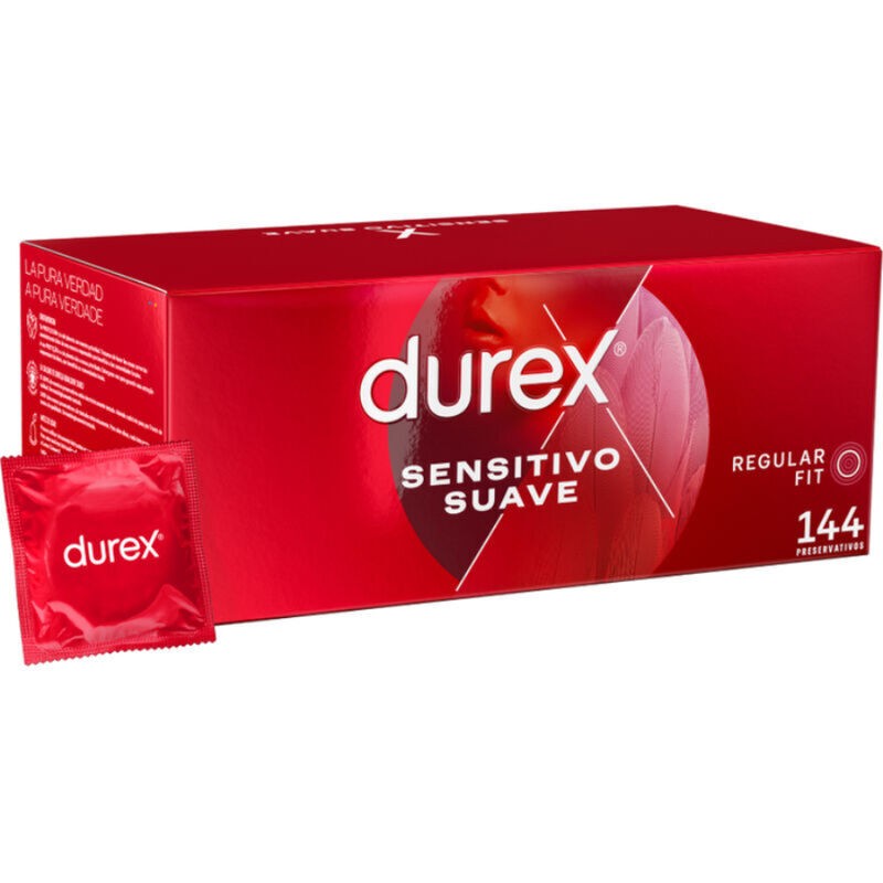 DUREX - SUAVE SENSÍVEL 144 UNIDADES - D-208304 - Dona Pimenta