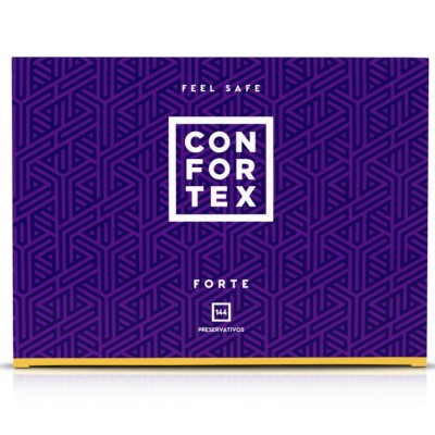 CONFORTEX NATURE FORTE CONDOMS 144 UNITS - D-208342 - Dona Pimenta