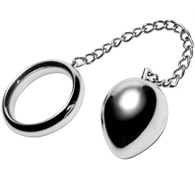 METALHARD COCK RING 40 MM + CHAIN BEAD - D-205355 - Dona Pimenta