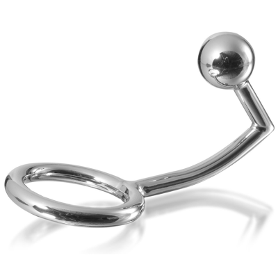 METALHARD COCK RING INTRUDER COM ANALBEAD 30MM - D-205382 - Dona Pimenta